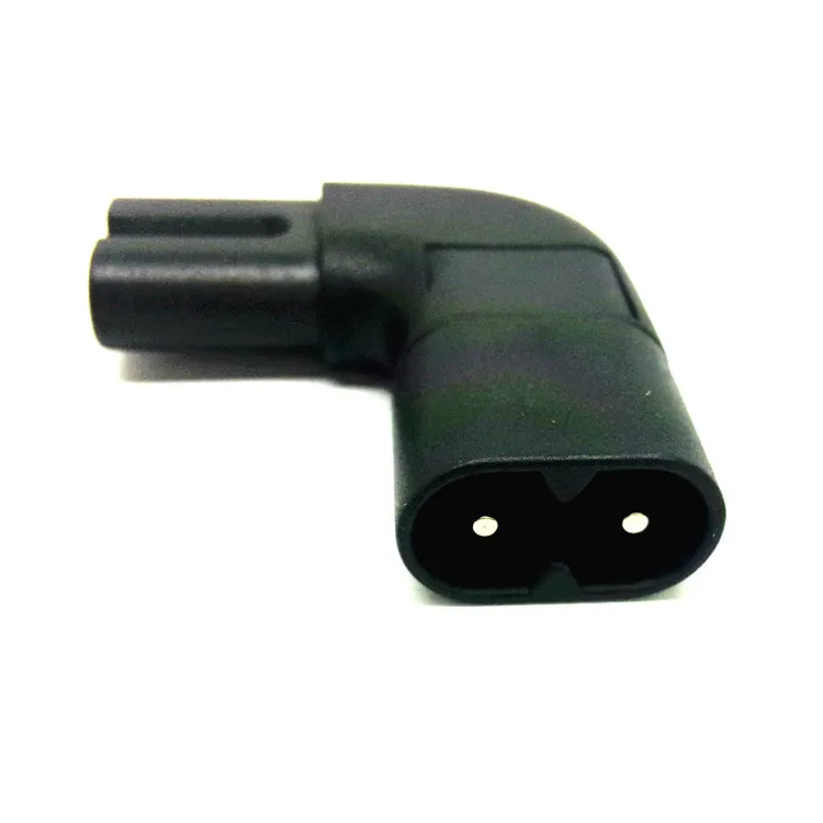 2 шт. IEC 320 C7 C8 рис. 8 левый и правый угол AC Power adapt TO штекер конвертер | Электроника