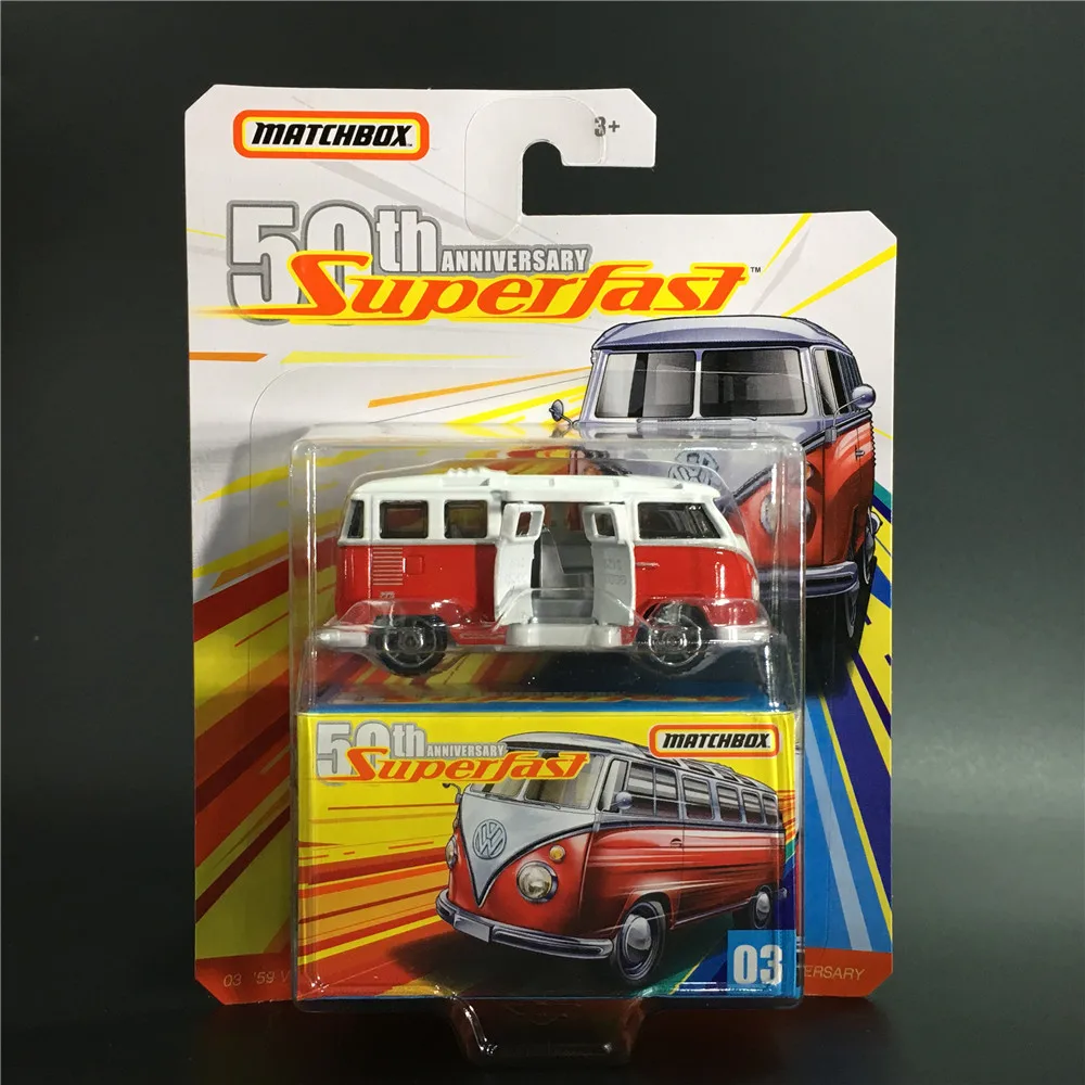 2019 спичечный коробок 1:64 автомобили 50th Юбилей супер быстрая 59 VOLKSWAGEN 23