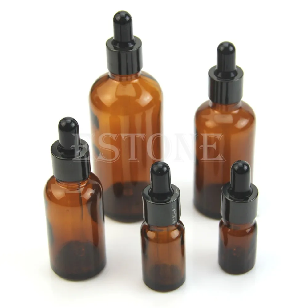 1Pc 5ml 10ml 30ml 50ml 100ml Amber Glass Liquid Reagent Pipette Bottle Eye Dropper Drop Aromatherapy #11 | Красота и здоровье