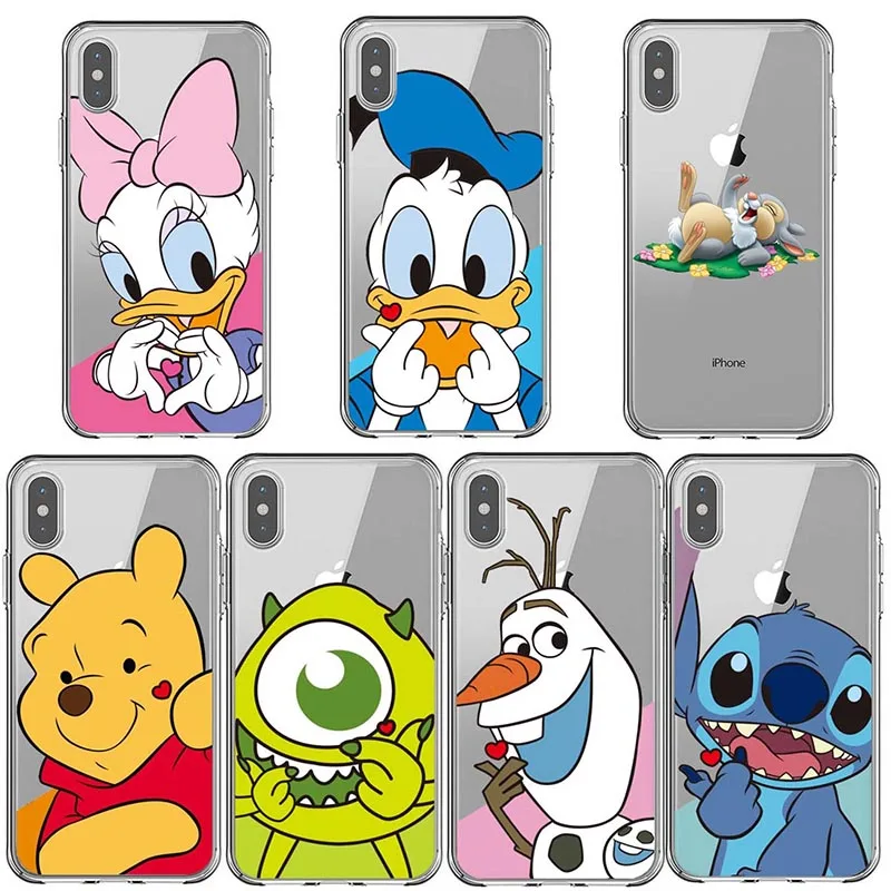 Мультяшный Винни чехол для телефона Снеговик Мягкий силиконовый iPhone X 5 5S SE 6 SPlus 7 8