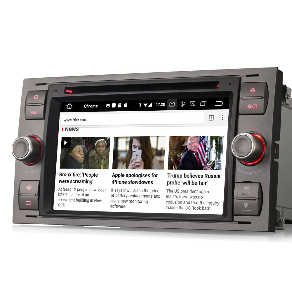 Erisin ES7866F 7 &quotAndroid 8 0 Восьмиядерный 4G RAM автомобильный DVD GPS радио DVR DAB + для FORD C/S-MAX