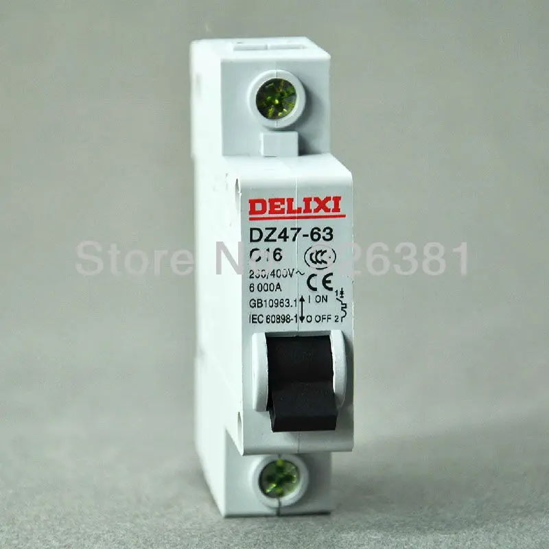 DZ47-63 C16 1P 16A AC230/400V бытовые мини автоматический воздушный выключатель Сделано в