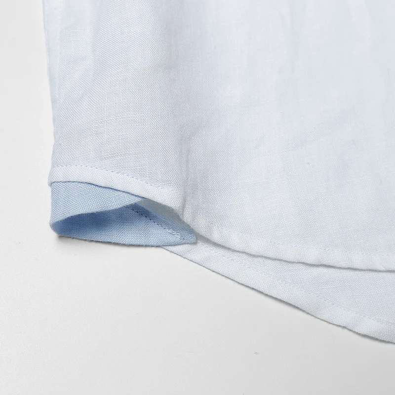 Мужская рубашка с короткими рукавами SIMWOOD белая однотонная приталенная без