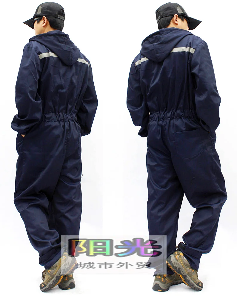 Комбинезоны! Мужской Свободный комбинезон с капюшоном прочные рабочие форменные