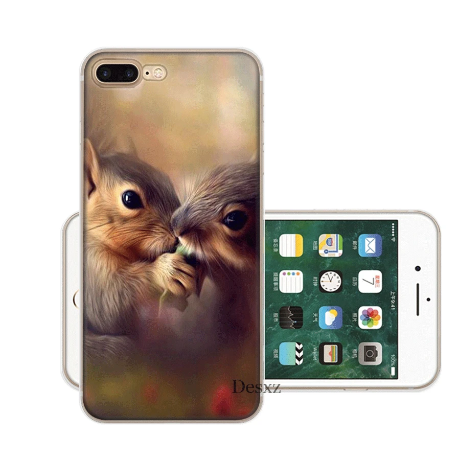 Чехол для мобильного телефона с изображением белки арахиса мыши iPhone 7 8 6 6s Plus 11 Pro X