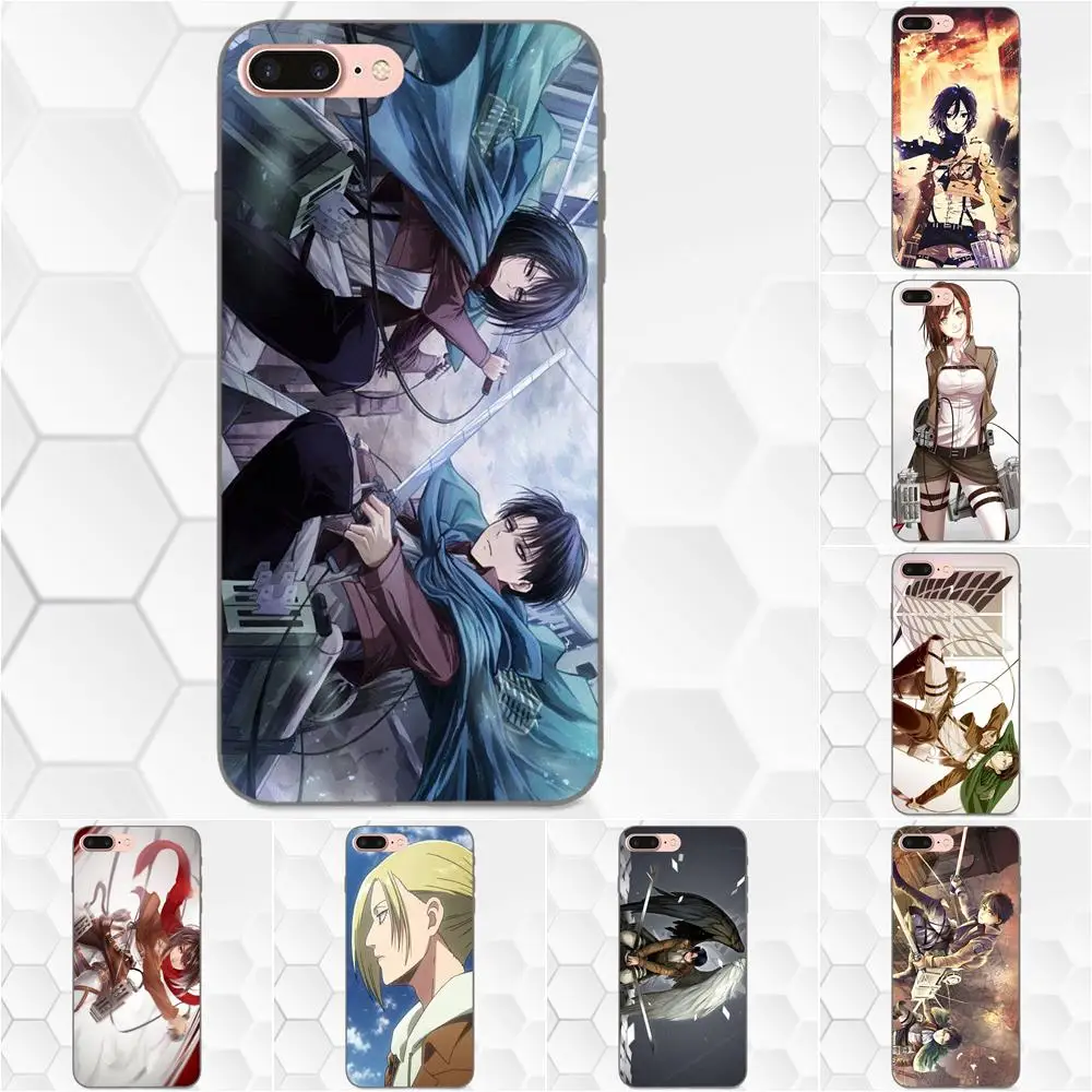 Shingeki No Kyojin Attack On Titan ТПУ чехол с принтом для Samsung Galaxy A3 A5 A6 A6s A7 A8 A9 Star Plus 2016 2017