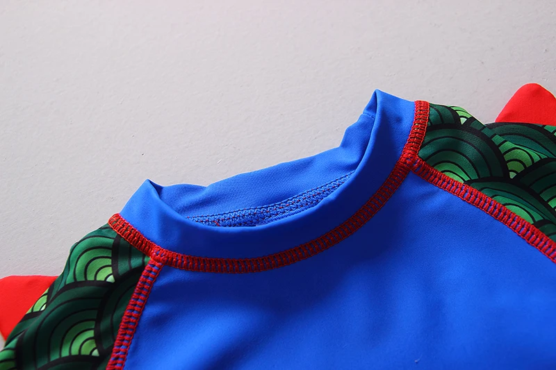 Children's Swimwear Three Pieces Swimsuit for Boy Short Sleeve Dinosaur Print UPF50 Kids Swimming Suit Bathing Clothes Baby |