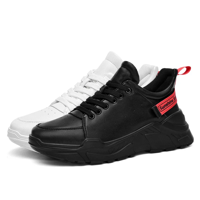 SUROM Breathable Microfiber Lace-Up Brand 2019 Spring Man Casual Shoes New Fashion Mens Sneaker Hot Sale Platform | Обувь