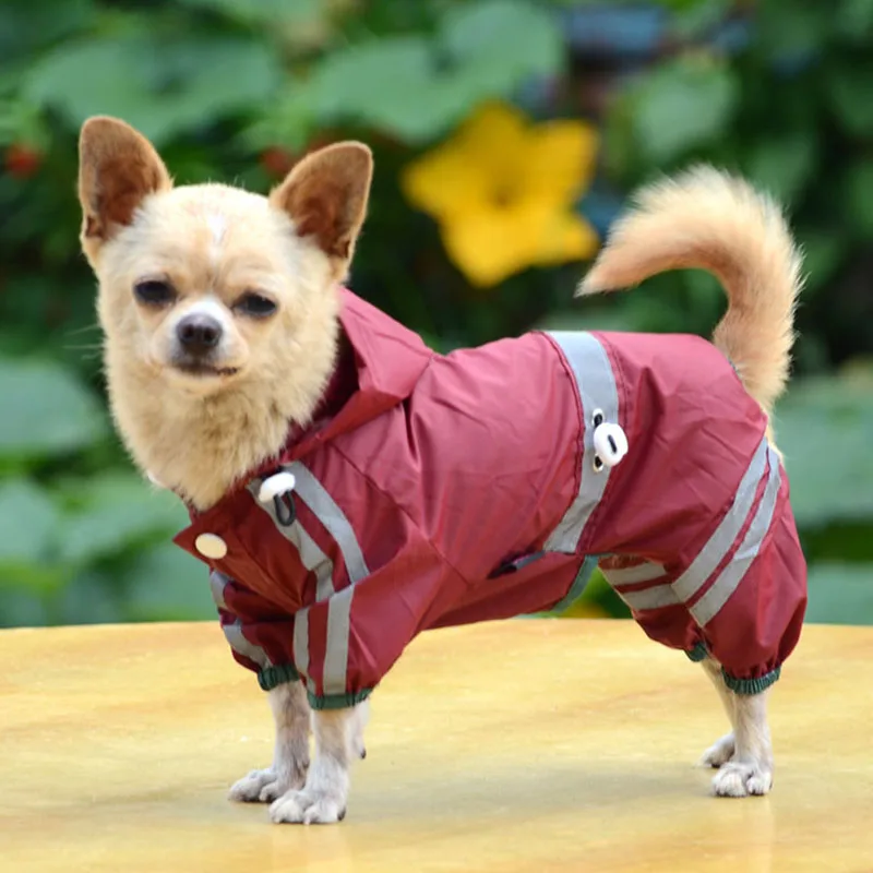 Pet собачьи плащи куртка с капюшоном комбинезон для маленьких и средних собак