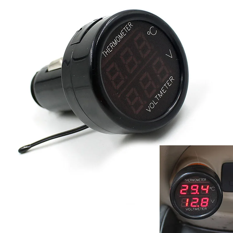 Автомобильный многофункциональный автомобильный USB термометр зарядное