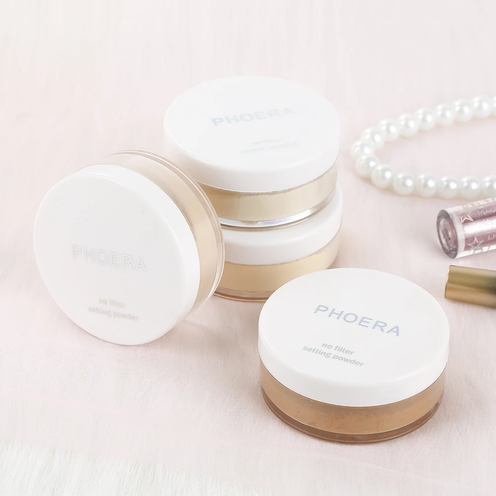 Косметический макияж PHOERA 4 цвета матовый отбеливающий пудра для лица с контролем