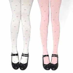 Жаккардовые колготки с вишнями, обтягивающие, Мультяшные колготки, милые, косплей, принцесса, Лолита, плотные, Япония, высокое качество, бесплатная доставка