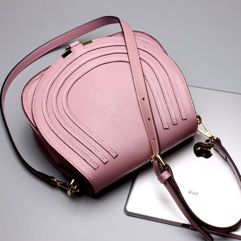 2017 Lovely Girl Cowhide Small Crossbody Bag Women Messenger Bags Genuine Leather Lady Famous Brand Women's Shoulder | Багаж и сумки