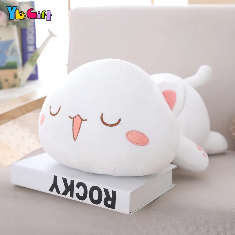 Yb подарок мягкий милый, с кошками, животными плюшевая игрушечная кошка плюшевая постельное белье плюшевая игрушка Младенец Малыш Ребенок подарок на день рождения девушка - Цвет: White Cute