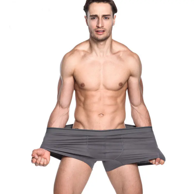 Мужские трусы больших размеров новинка 2017 короткое нижнее белье мужские боксеры