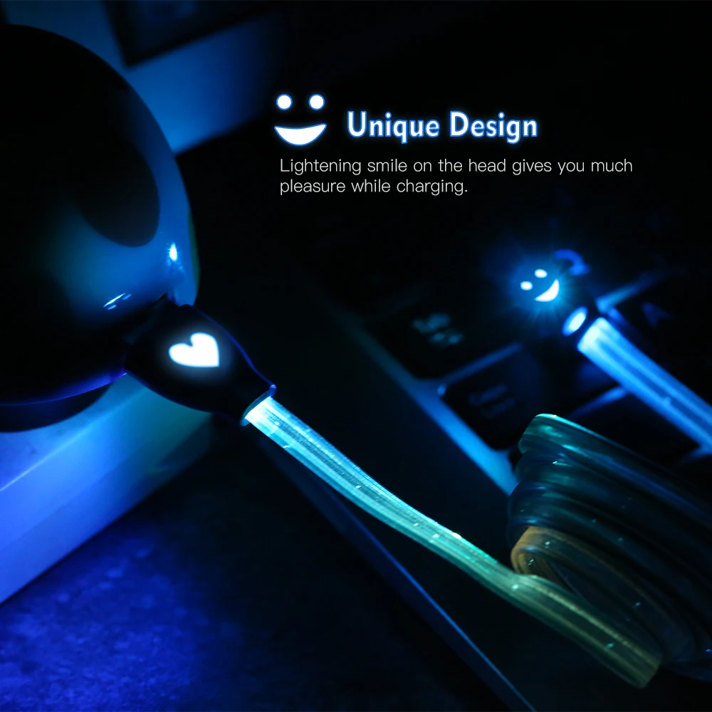 Светодиодное освещение зарядный кабель Micro USB Лапша кабели мобильный телефон для