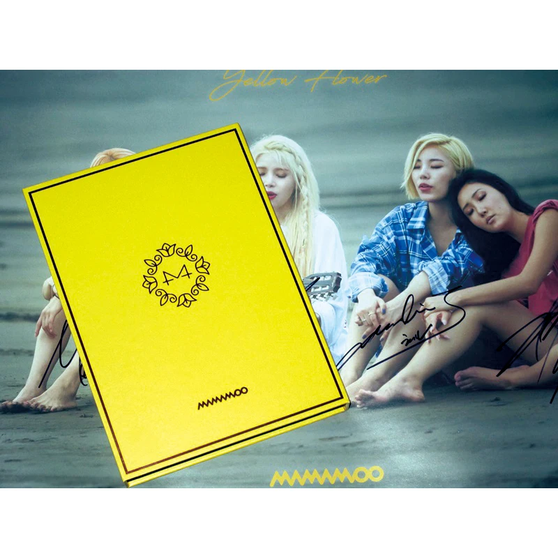 MAMAMOO с автографом 2017 мини альбом желтый цветок CD корейский + 032018|posters posters|korean