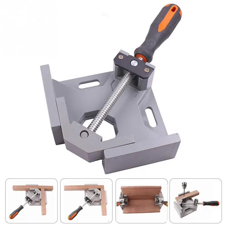 

Multifunction Aluminum Single Handle 90 Degree Right Angle Clamp Angle Clamp Woodworking Frame Clip Right Angle Folder Tool