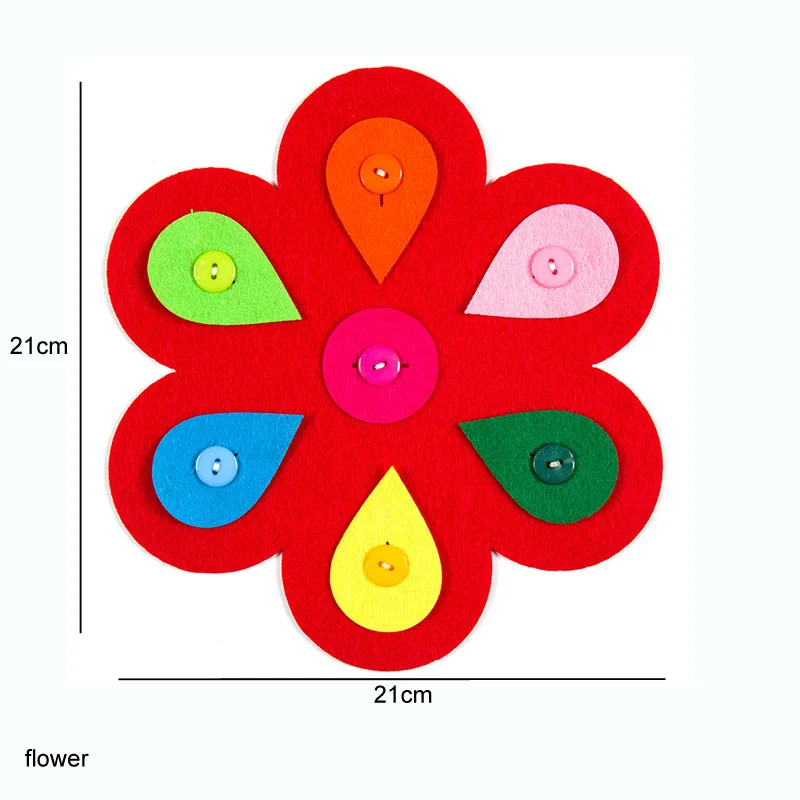 flower Ткань ручной работы с лесным животным тематический режущий Войлок детский сад Декор Дети Родители сотрудничество отделка украшения ручной работы войлок - Цвет: flower