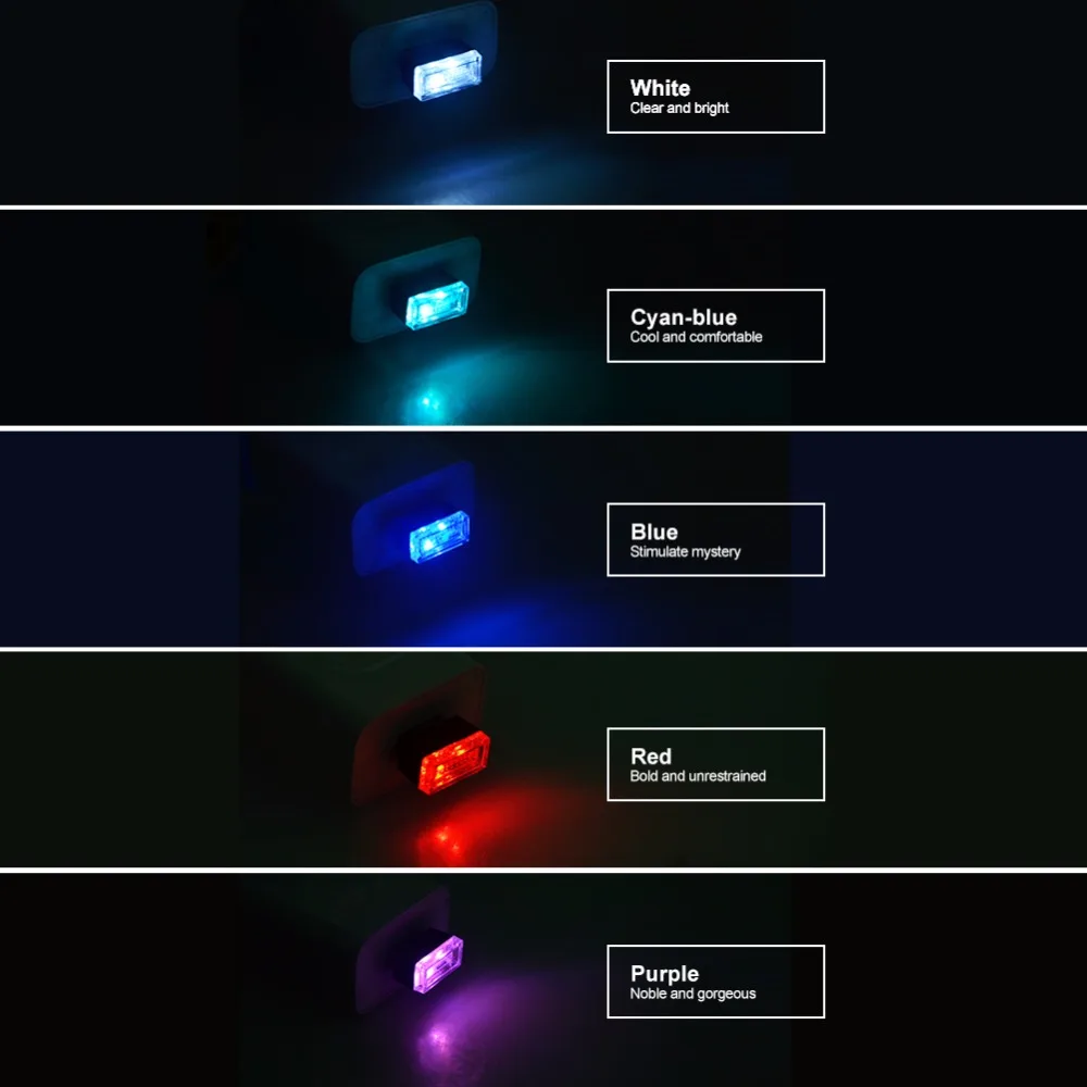 Ammtoo Автомобильные светодиодные атмосферные огни декоративная лампа с USB