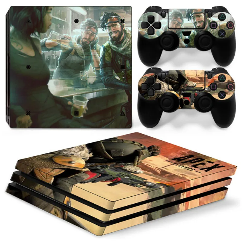 5 Съемная Виниловая наклейка для консоли playstation 4 Pro с 2 контроллерами для PS4 Pro Skins, наклейка, дизайн - Цвет: 5