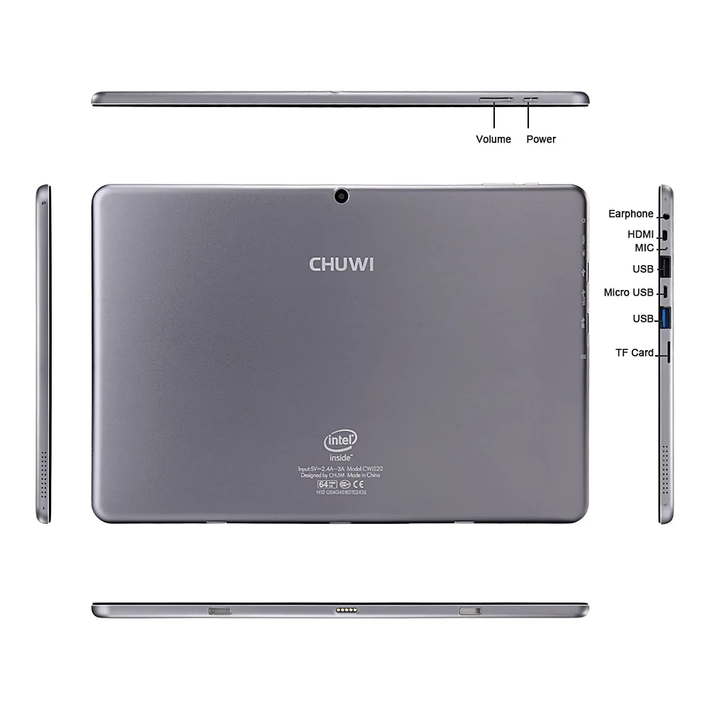 Chuwi Hi12 tablet PC Dual OS Tablet Windows 10+Android 5.1 Intel Z8350 12 inch 4G 64GB 11000mAh HDMI Quad Core android |