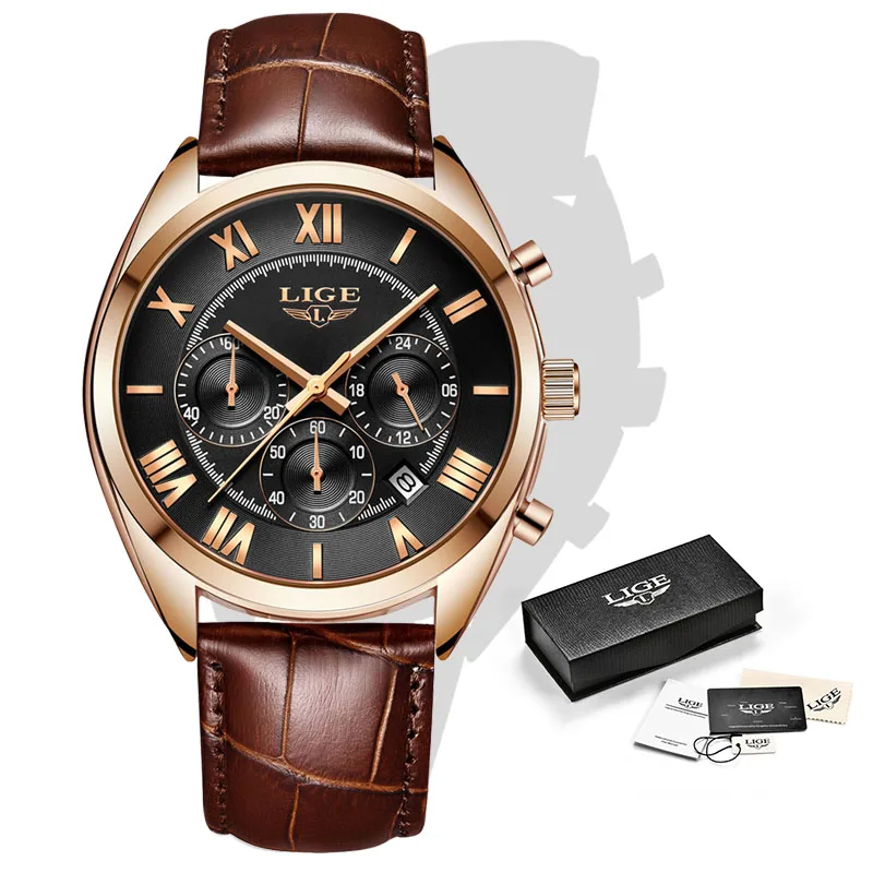 

2019 LIGE New Men Watches Top Brand Luxury Military Analog Quartz Watch Men's Sports Wristwatch Relogio Masculino Waterproof 30M