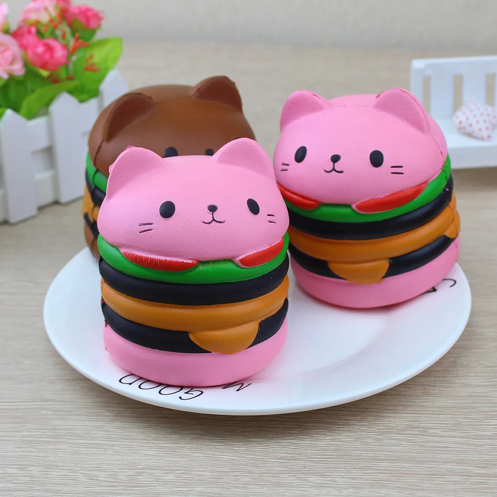 Jumbo мягкие игрушки для детей, медленно поднимающиеся антистрессовые игрушки, Мультяшные игрушки для кошек, игрушки для снятия стресса, забавные детские игрушки в подарок