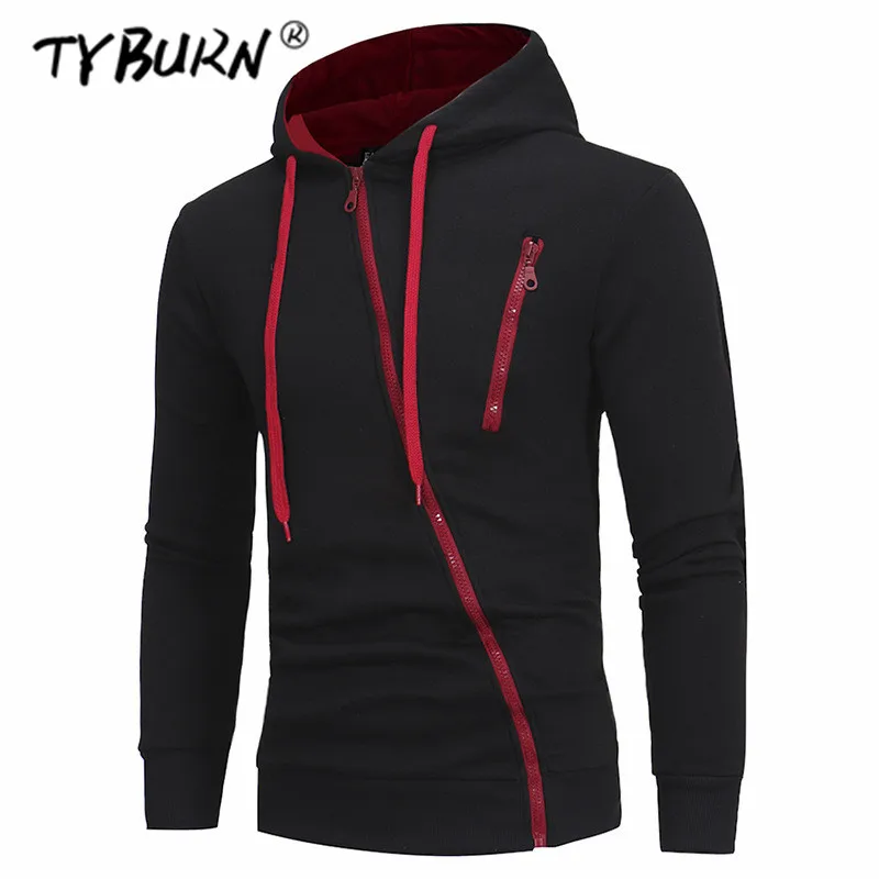 TYBURN толстовки мужские 2019 Осенние повседневные с длинным рукавом капюшоном