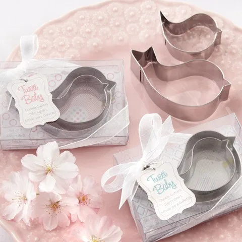 

50sets/lot Baby Shower Favors and Gift Adorable Mother and Her Baby Bird Cookie Cutters cake mold