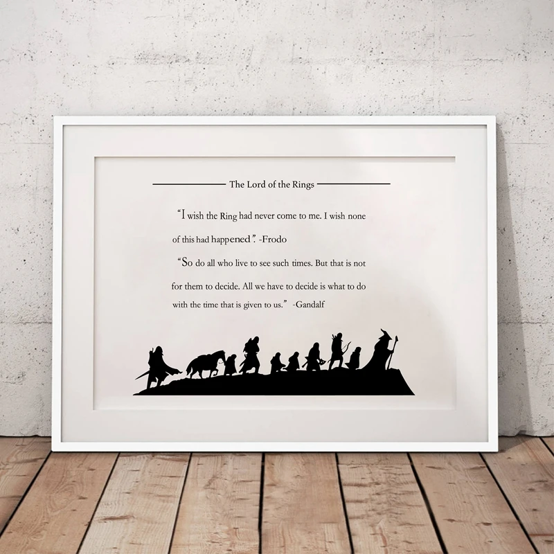 Джей Р. Холст и плакат Tolkien художественная стена с цитатой фэнтезийная литература