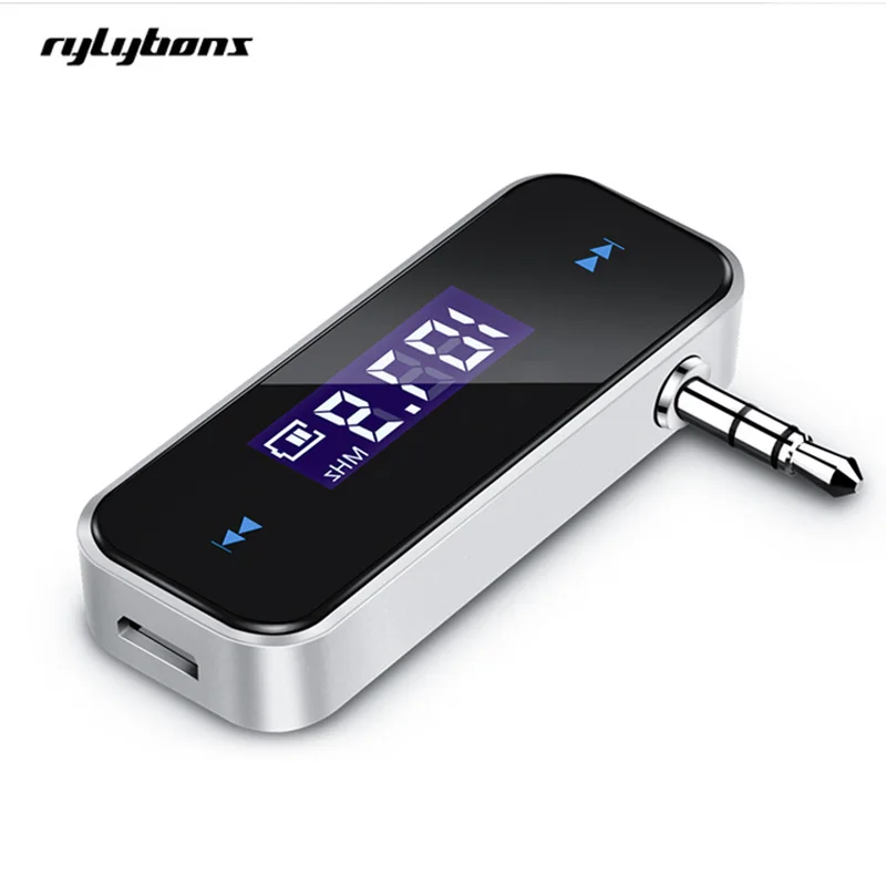 Mini 3.5 mm Wireless Car Radio Music Audio FM Transmitter HandsFree Modulator Transmissor LCD displayer for iPhone Android | Автомобили и