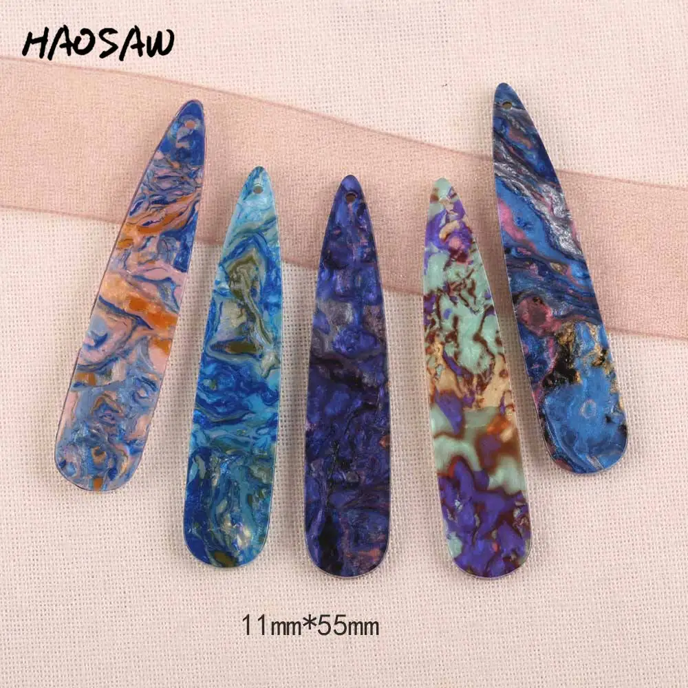 HAOSAW 11*55 мм 6 шт./лот амулет уксусной кислоты/длинная палка/дизайн масляной