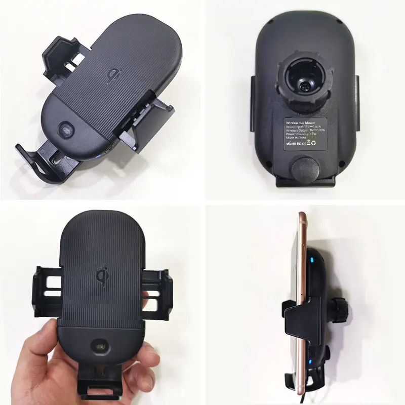 Qi Беспроводное Автомобильное зарядное устройство инфракрасный датчик Авто