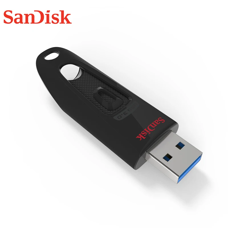 Sandisk оригинальный USB 16 ГБ 32 64 128 256 3.0 высокая скорость чтения 100 МБ телескопического