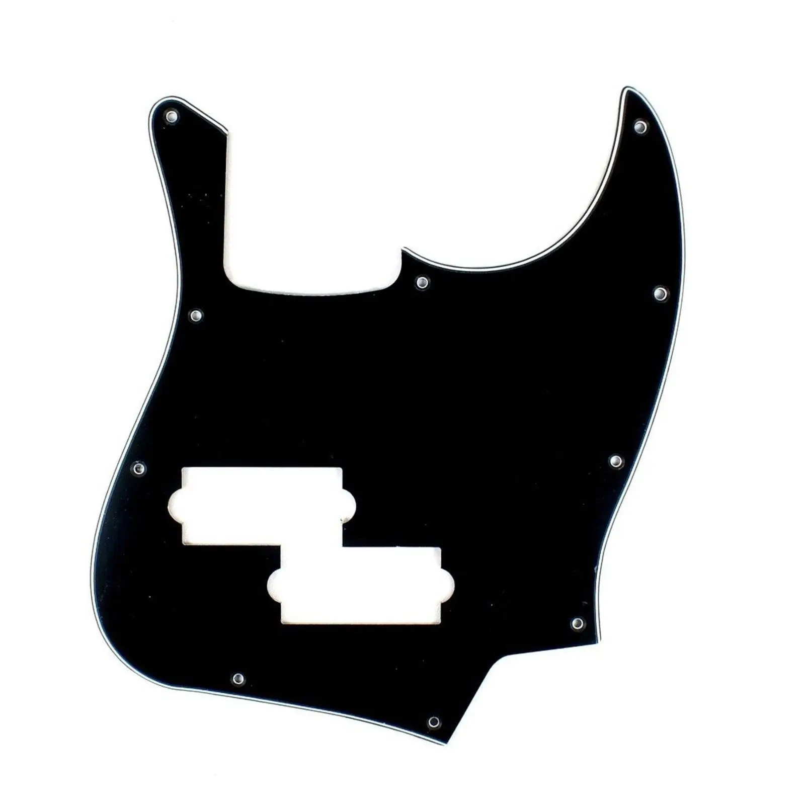 Новая Черная 3 слойная джазовая бас гитара Pickguard w/PB пикапа отверстие и Монтажный