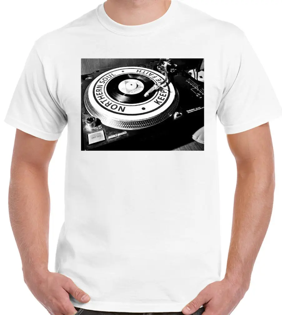 Northern Soul Camiseta Hombre CONSOLAS TOCADISCOS VINILO танец Для мужчин бренд одежда Одежда высшего