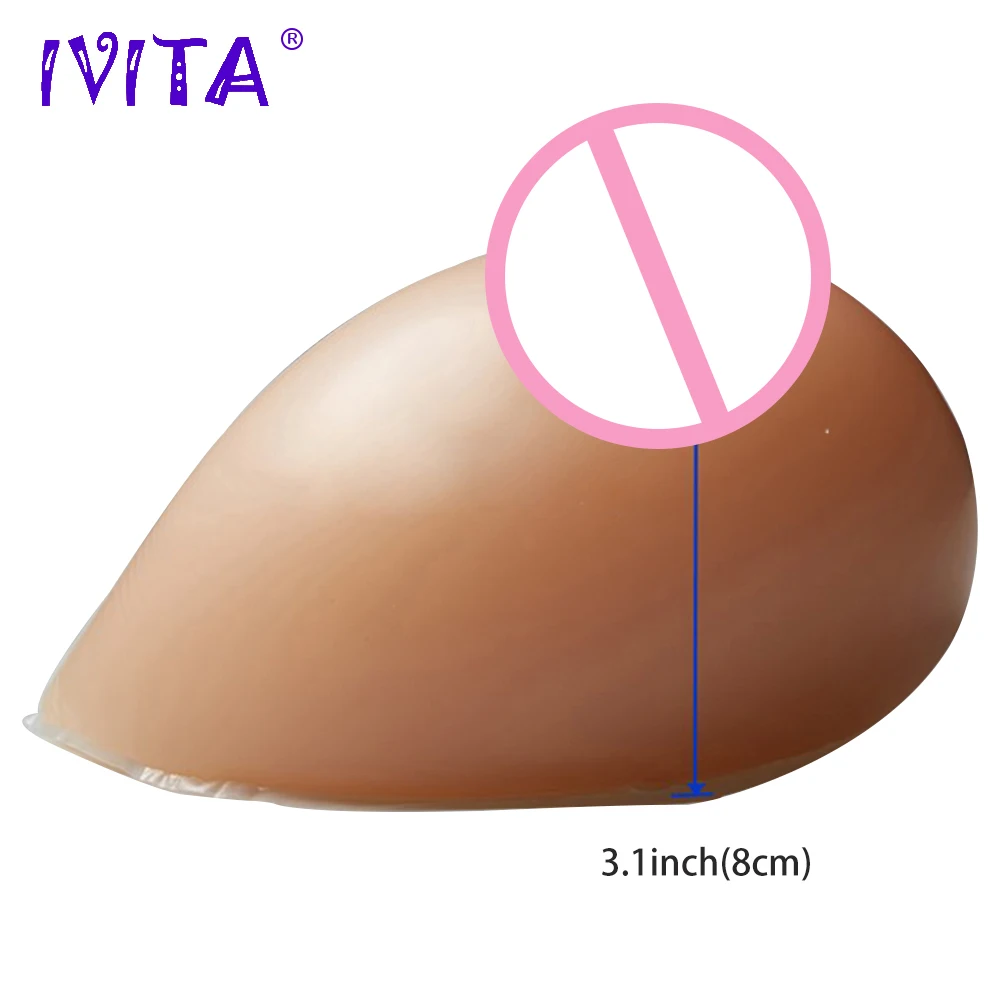 IVITA 1000 г/пара поддельные реалистичные силиконовые формы груди для мастэктомии