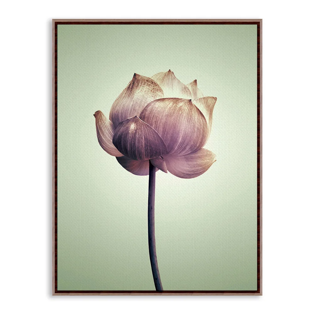 Современный минималистичный фиолетовый лотос деревенский цветочный коттедж