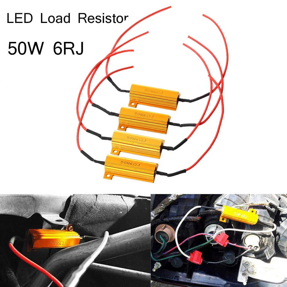 1 шт. в упаковке 50W 6ohm нагрузочный резистор исправление ошибок Поворотная