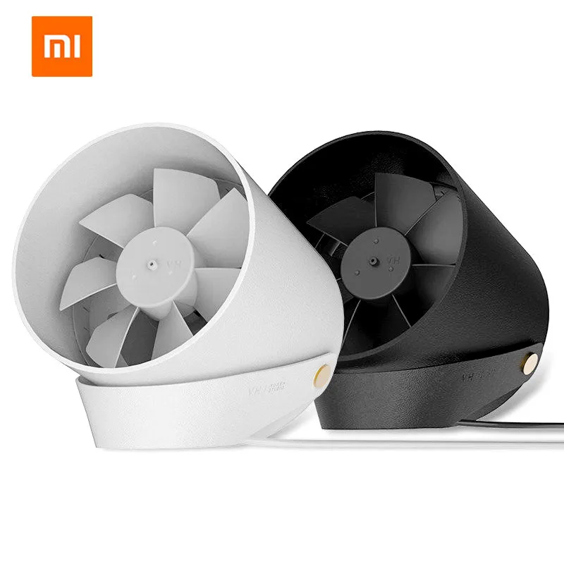 Стильный вентилятор Xiaomi VH с двойным лезвием, бесшумный рабочий стол, бесшумный вентилятор с низким уровнем шума, сенсорный переключатель и вторая передача, регулируемый