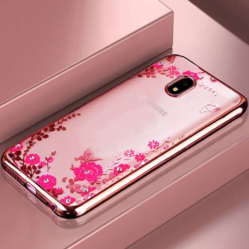 Мягкий ТПУ чехол с цветочным рисунком для samsung Galaxy S5 S6 S7 Edge S8 S9 S10 E Plus Note9 S10plus S10e