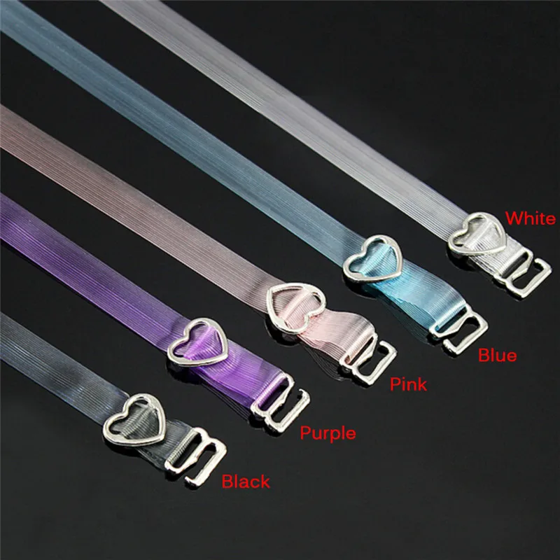 

Heart Buckle Bra Strap Adjustable Invisible Shoulder Strap 2 Pairs