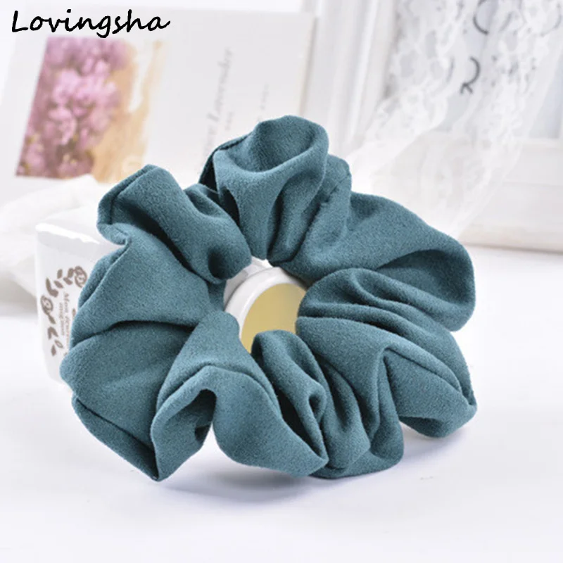 LOVINGSHA Light Color Women Hair Accesorios Pelo Brand Women Hair Tie Scrunchie Ponytail Hair Holder Rope CHD007