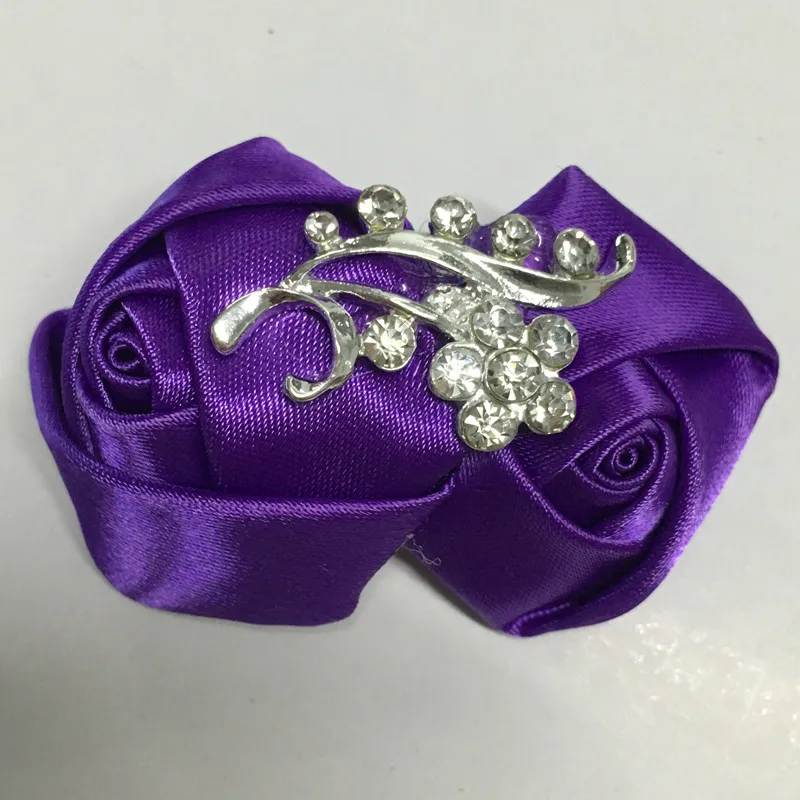 WifeLai-Королевский Синий Белый Свадебные корсажи бутоньерки Жених Свадебный