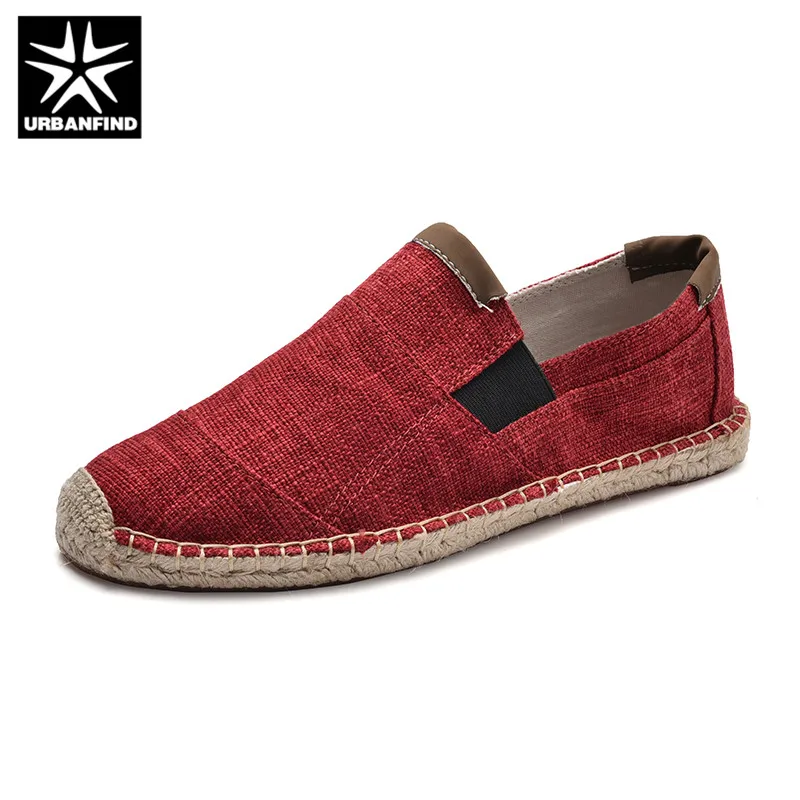 URBANFIND Mens Shoes Casual Male Breathable Canvas Men Chinese Fashion Soft Slip On Espadrilles For Loafers | Обувь