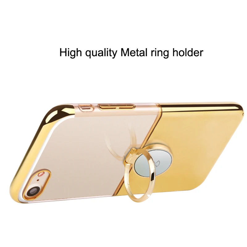 Xundd металлическим кольцом держателем для iPhone 7 plus жёсткий ПК Футляр 2 цвет задняя