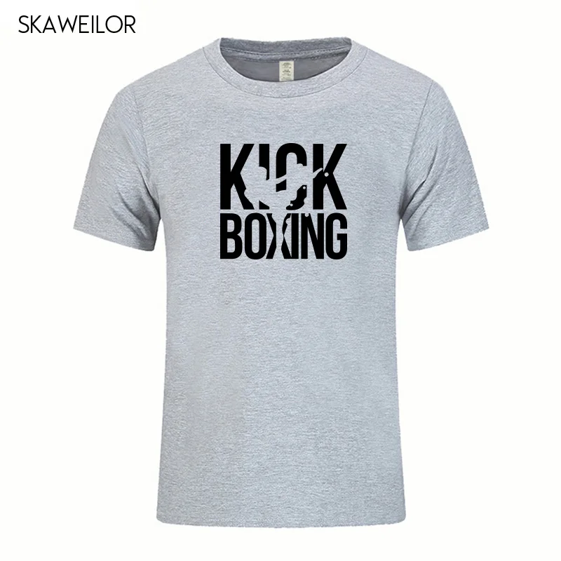 Kick Boxinger MMA мужская футболка хлопковые летние футболки с коротким рукавом для мужчин хип-хоп Уличная одежда крутые топы высокого качества