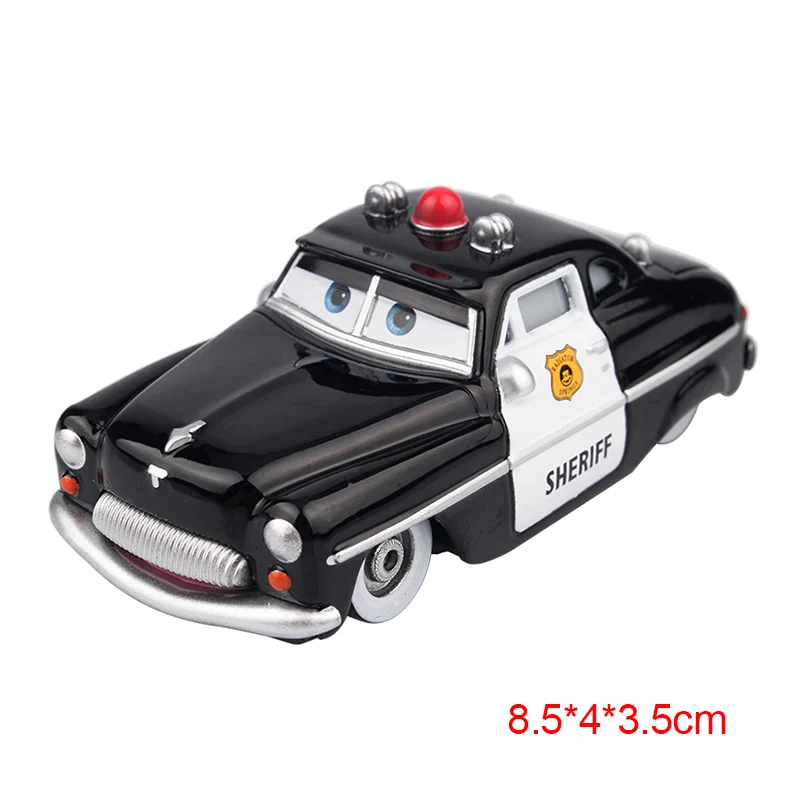 Disney Pixar Cars 2 3 Lightning McQueen Mater Jackson Storm Ramirez 1:55 литая под давлением модель автомобиля из металлического сплава рождественские детские игрушки подарки - Цвет: Sheriff