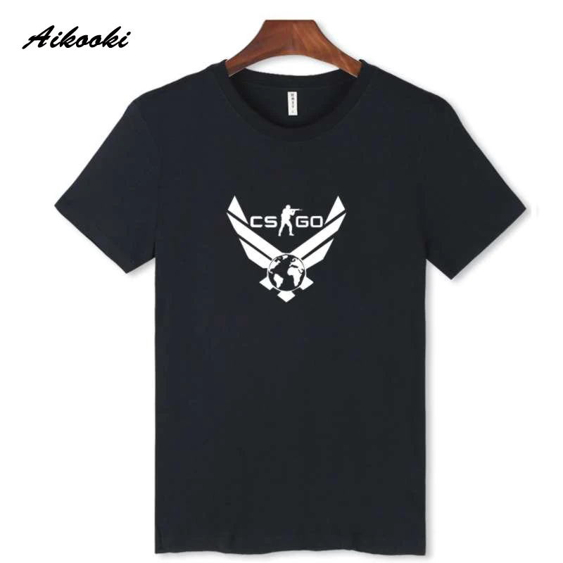 Лидер продаж CS GO Мода Высокое качество забавные короткий рукав Футболка уличная